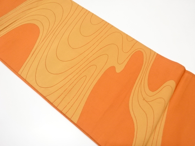 流水模様織り出し袋帯